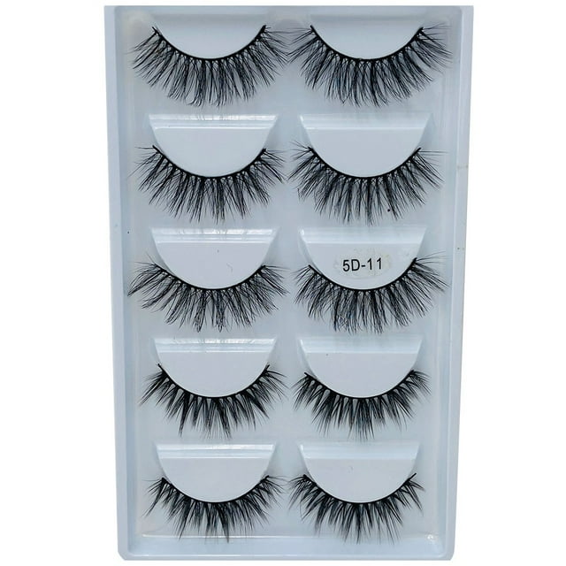 Fiudx Pestañas Postizas, Extensiones de Pestañas Naturales, Hechas a Mano, Pestañas Artificiales, Larga Duración, Maquillaje de Fiesta Diario, Efecto de Ojos Brillantes, Tendencia de Moda Femenina, D