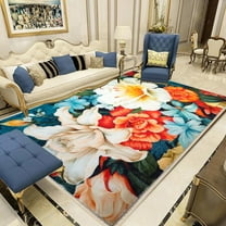 Living Room Bedroom Area Rugs Vintage Rectangle Household Carpet Soft Short Pile Large Rug,Easy Care And Dirt Resistant Slip Machine Washable Rug (160X230CM