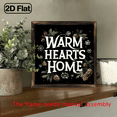 thumbnail image 5 of Rustic Wooden Sign Warm Hearts, Warm Home - Vintage Wall Art, 8x8 Inches, Classic Style, Multi-Purpose Home Decor for Kitchen, Bathroom, Bedroom, Office, New Home Gift, 2D Flat Design, Home Decor, 5 of 9