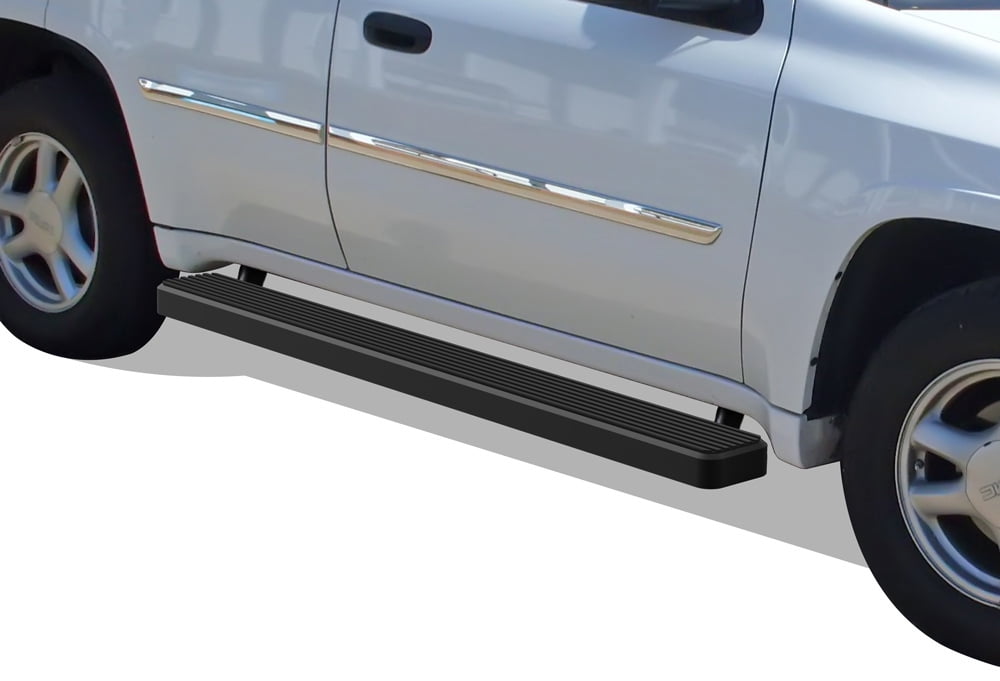 APS iBoard Style Running Boards 5inch Black Compatible with Chevy