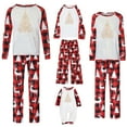 thumbnail image 7 of Mifsaly Matching Christmas Pajamas for Family Loose Pjs 2 Piece Homewear Sets Xmas Tree Print Long Sleeve Pullover Sleepwear Baggy Wide Leg Plaid Pants 2025 Holiday Festival Loungewear Funny Gifts, 7 of 7