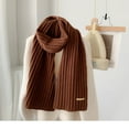 thumbnail image 6 of "Women's Knitted Shawl Cozy Winter Scarf With Thick Wool For Couples" Fall Scarf Pumpkins Silk Hair Scarf for Women Scarf Ladies Hair Scarfs Light Weight Neck Scarf Head Scarfs for Women Fashion, 6 of 7