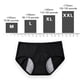 thumbnail image 5 of Sonducket 6 unids/set de ropa interior Menstrual para adolescentes, pantalones transpirables y a prueba de fugas para mujeres Ropa interior Negro S, 5 of 6