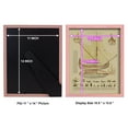 thumbnail image 4 of Antique Ship Plan I -Framed Print w/glass-Sunset Pink, 4 of 7