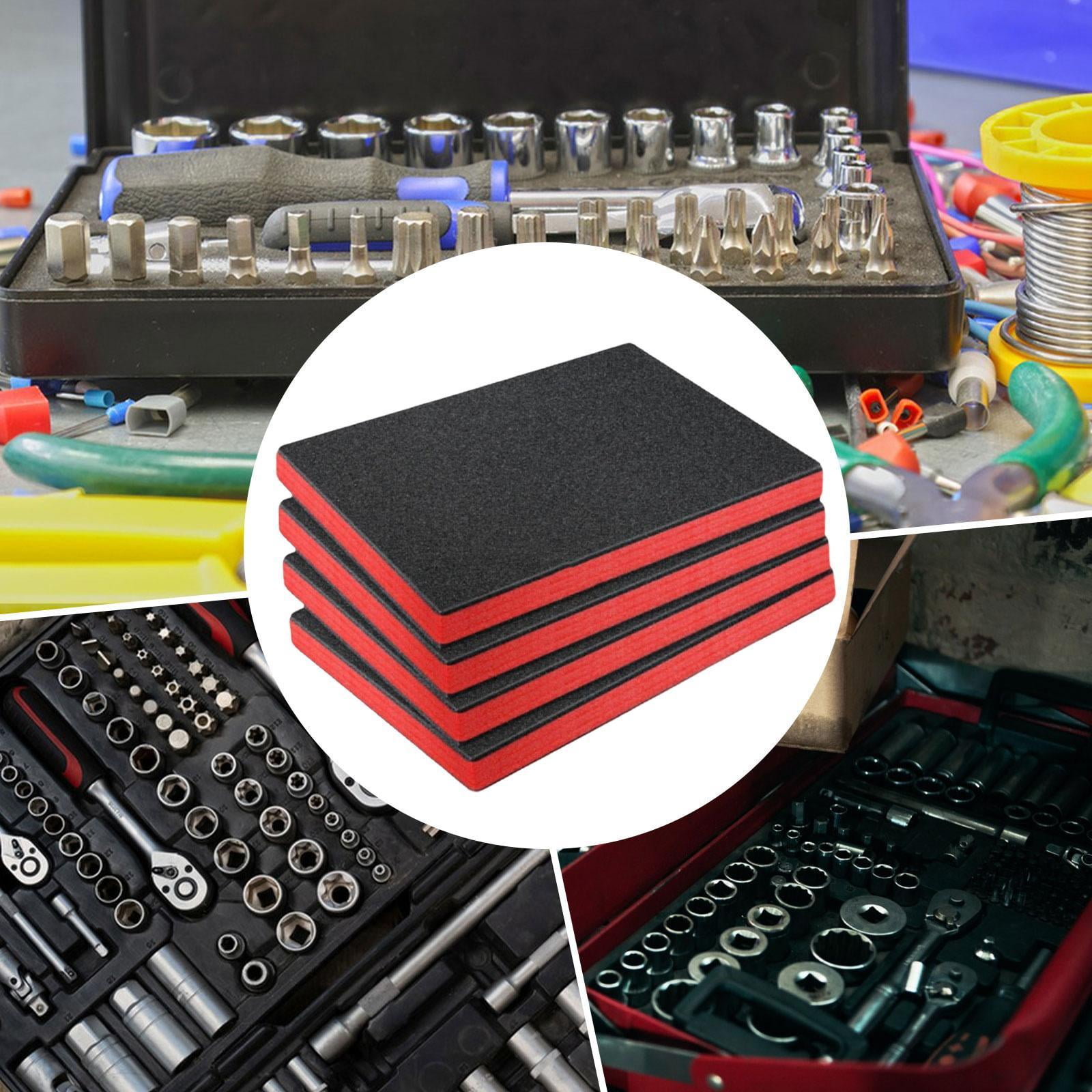 4 Pcs Toolbox Foam Inserts Tool Box Liner Foam Sheets Cuttable EPE Foam for Cases and Drawers Protection