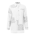 thumbnail image 4 of WEAIXIMIUNG Shirts for Women Trendy Summer Pack Ladies Top Fashion Long Sleeve Lapel Shirt Printed Shirt, 4 of 5