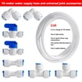 thumbnail image 1 of 10M Refrigerator Water Line Kit Water Supply Pipe Tube and Fridge Connectors Kit with Quick Connect, 1 of 7