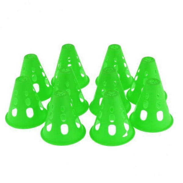 koolsoo 2-5pack 10pcs Plastic Windproof Sport Training Traffic Road Cones 2 Pcs