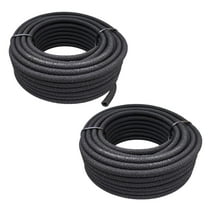 (100 Feet) 1/4 in. Dripline Soaker Hose, Black Rubber Drip Irrigation Tubing (Compatible with Raindrip, Rainbird, Orbit Tubing & Fittings)