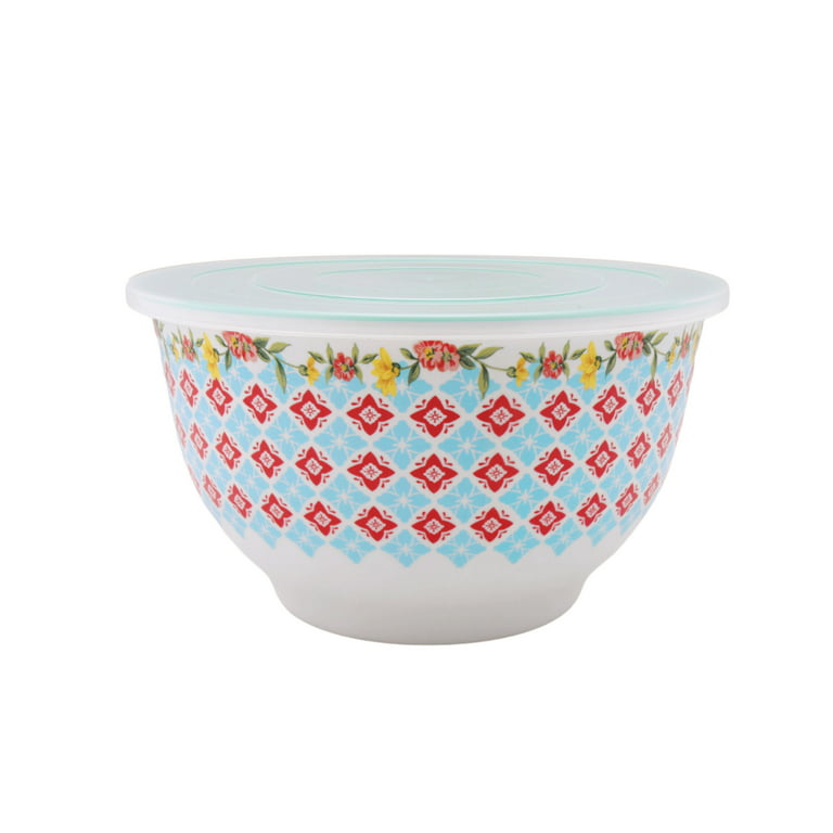 The Pioneer Woman Mixing Bowl Set with Lids, Sweet Romance, 18 Piece Set, Melamine, Size: Small