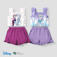 thumbnail image 2 of Disney Disney Frozen Elsa & Anna 2pcs Naia™ Gradient Print Camisole with Ruffled Shorts Set, 2 of 6