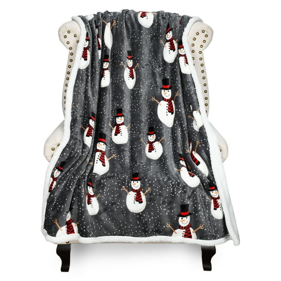 Flyingstar Sherpa Throws Blanket, Fleece Soft Cozy Blanket Throws for Sofa Bed 50"x60"