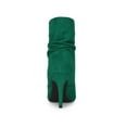 thumbnail image 2 of BLISSFUL STEP Bottines à Talons Aiguilles Pointus pour Femmes Vert 10, 2 of 7
