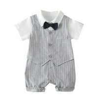 Ketyyh-chn99 Girl Jumpsuits Clothes Infant Baby Boys Girls Outfit Romper Clothes Grey,0-3 Months