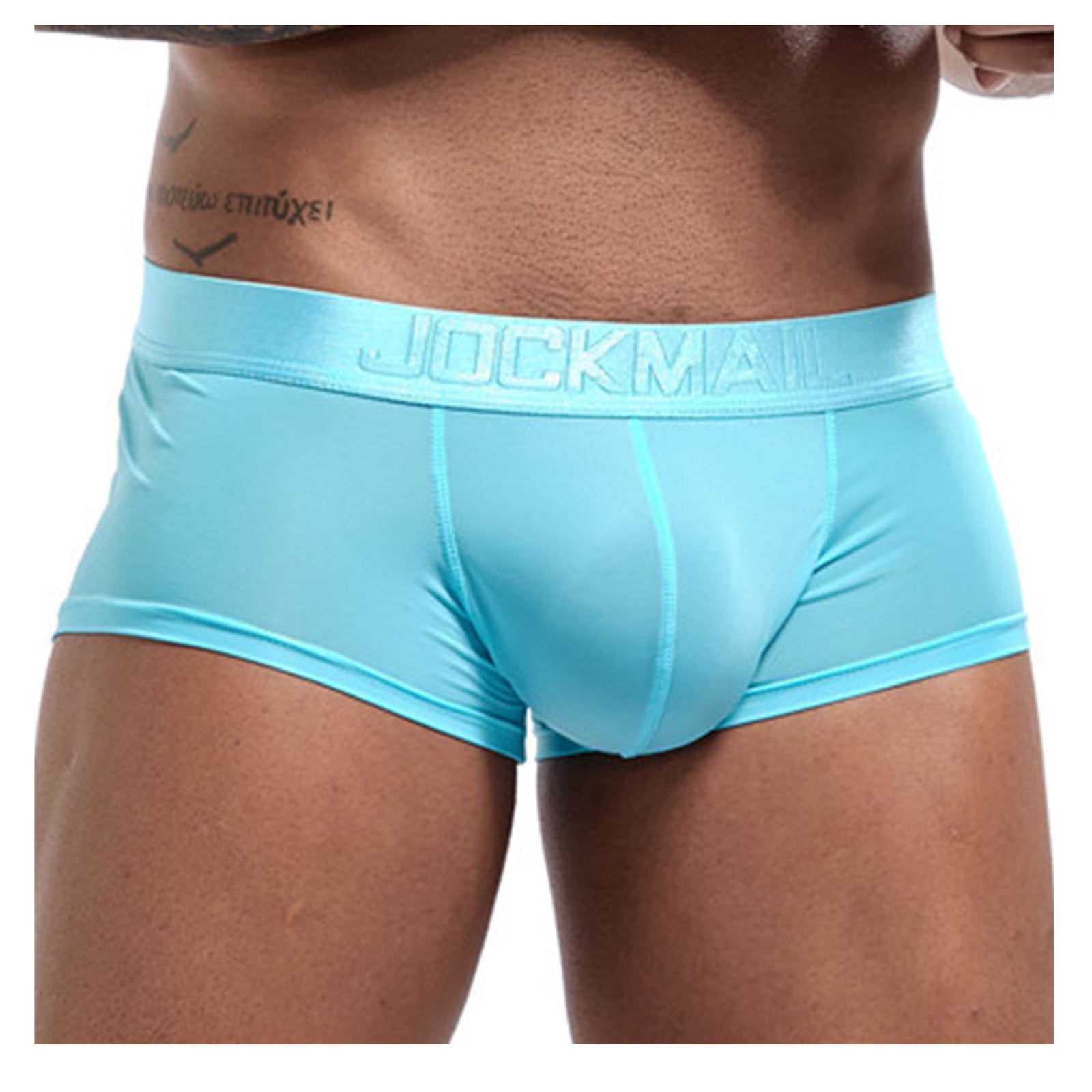 Men’s Underwear Breathable Ice Silk Boxer Briefs Soft Comfortable