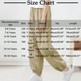 thumbnail image 2 of Eltusu Boys Sports Sweatpants, Relaxed Fit Casual Comfy Elastic Waist Jogger Pants Army Green Size 11-12 T, 2 of 3