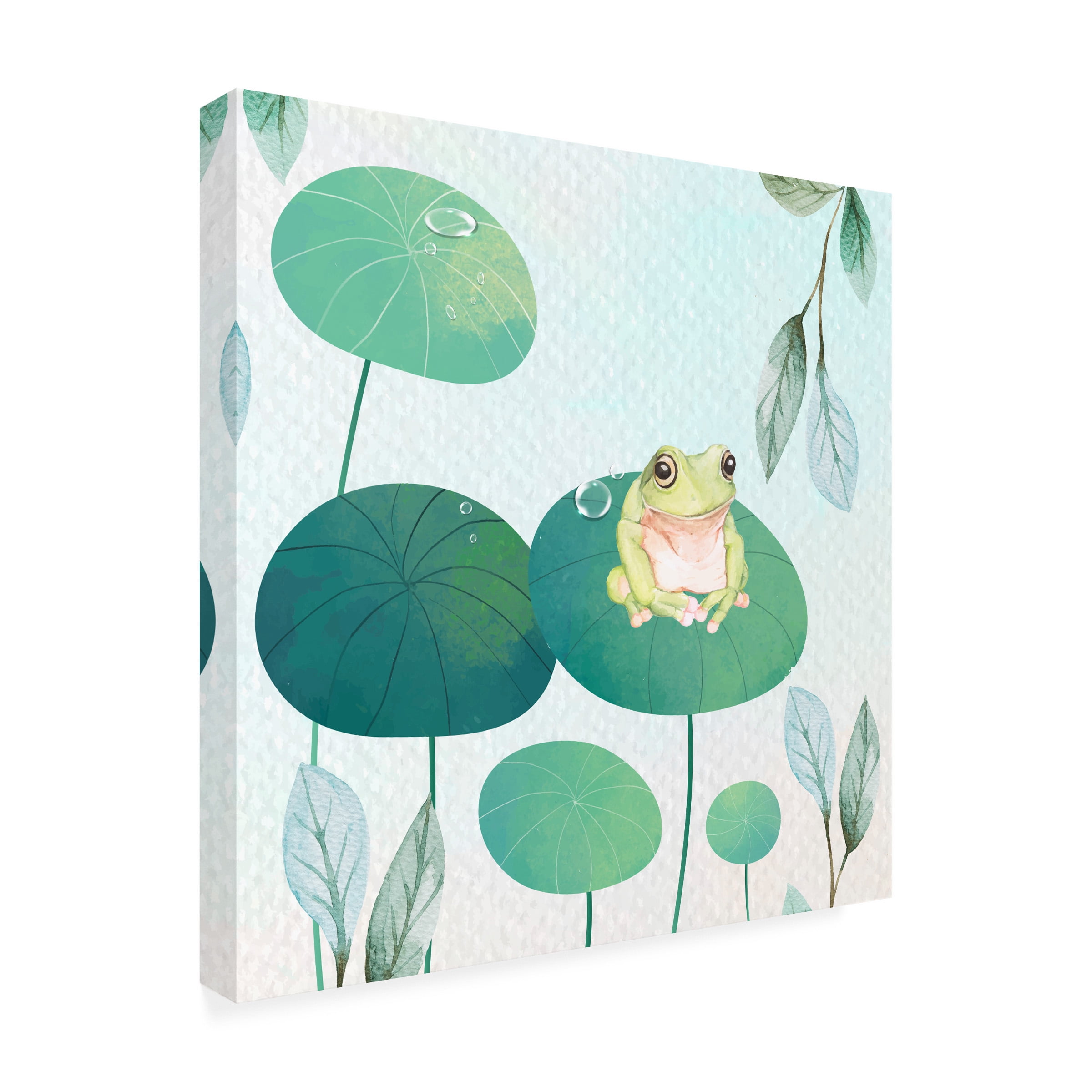 The Font Diva 'Rainforest Ribbit' Canvas Art