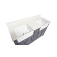 thumbnail image 6 of Zelda 60" Double Farmhouse Bathroom Vanity with Powder Gray Cabinet and Quartz Top, 6 of 8
