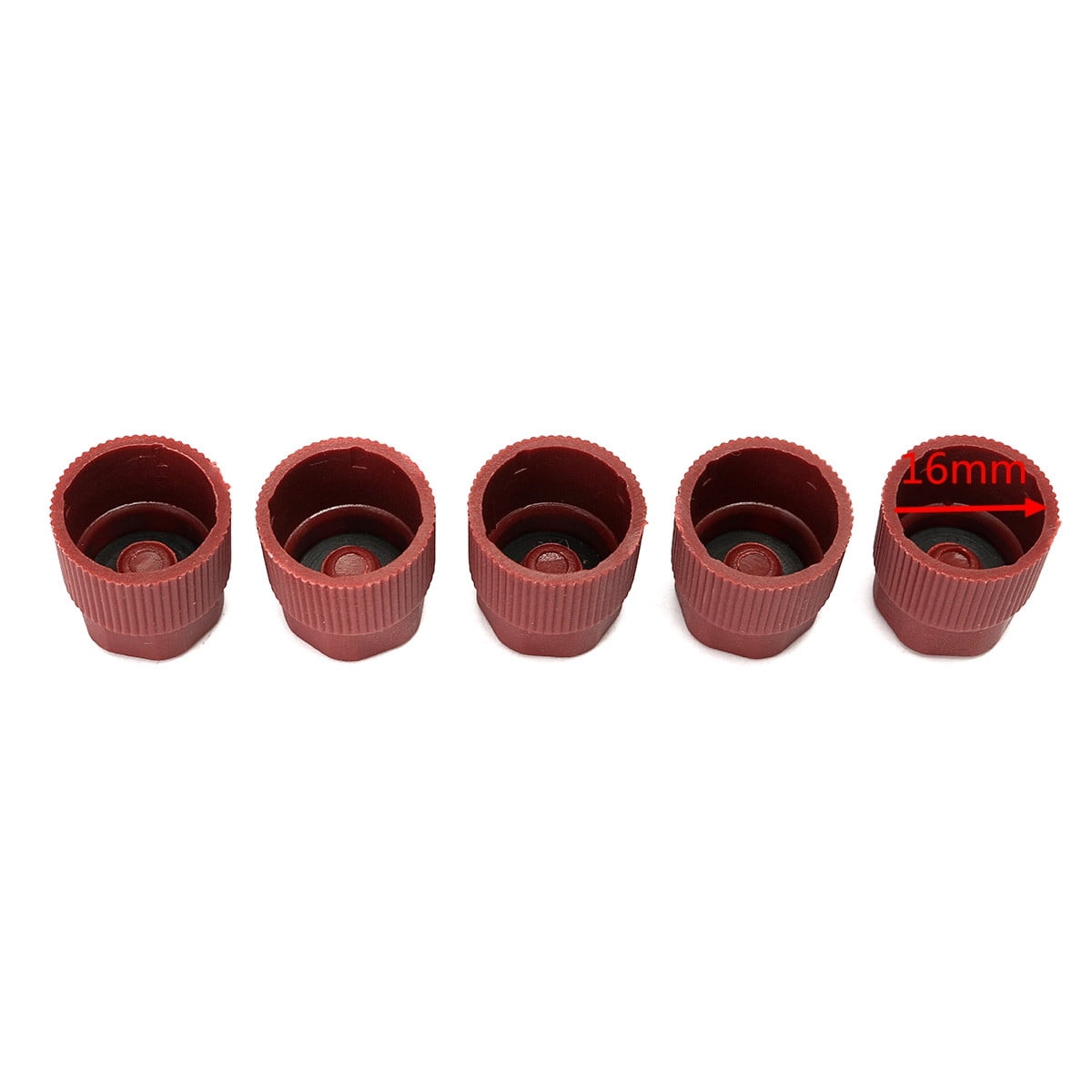 10X A//C Replacement Charging Port Service Plastic High Low Caps R134a Red /& Blue