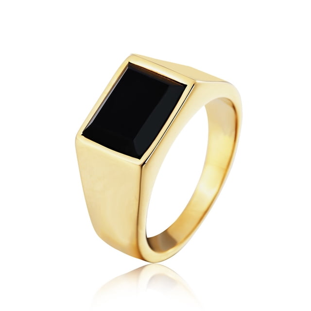 Anillo de acero de titanio para hombre con personalidad simple, joyería europea y americana