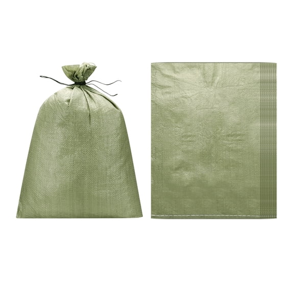 Uxcell Heavy Duty Sand Bags, (15.8"x19.7", Gray) (10 Pcs), Empty Sandbags Woven Polypropylene Sandbags Sand Bags Suit for - Flooding Weight Construction Earth Bag Homes