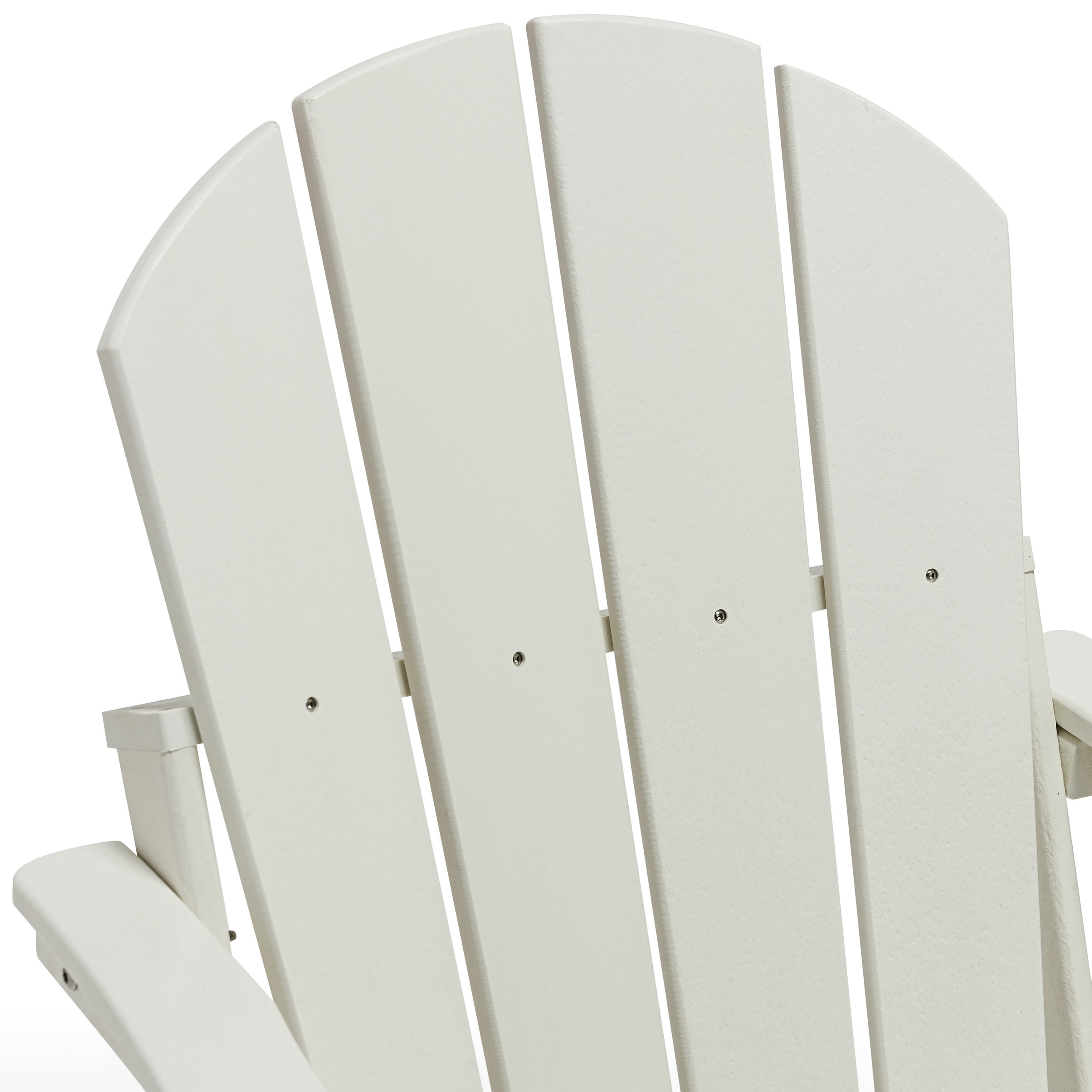 Westin Outdoor Braxton Folding Plastic Adirondack Chair (Set of 4), White