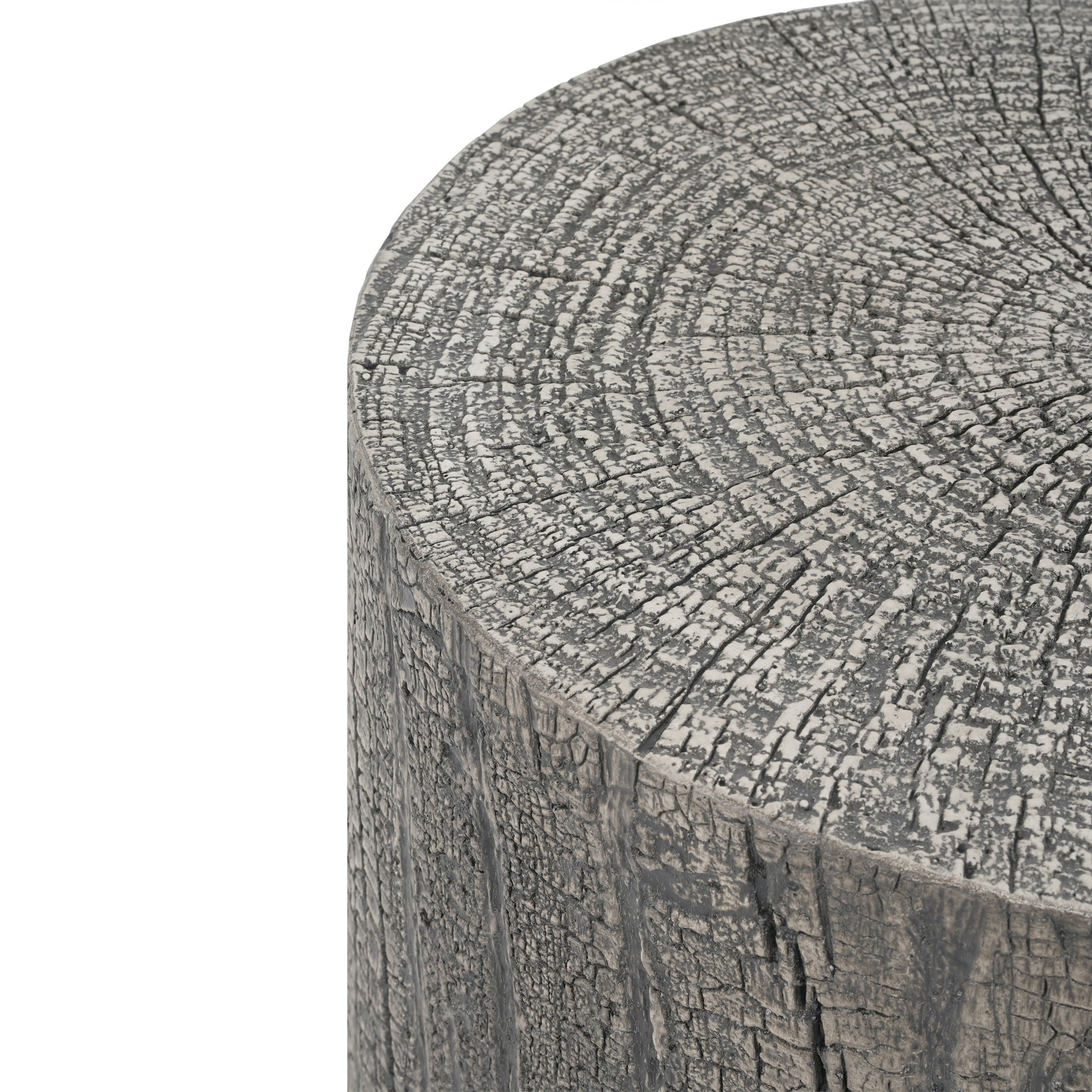 Christopher Knight Home Outdoor Round Propane Tank Cover, Lightweight Concrete Side Table, Light Grey