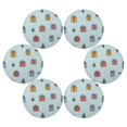 thumbnail image 2 of 15.4" Round Placemat Set of 6 Polyester Fabric Place Mats Non-Slip Dining Kitchen Table Mats for Kitchen Party Decor Gifts and Birds, 2 of 5