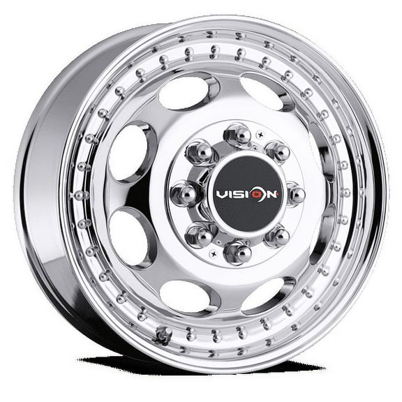 19.5x6.75 Vision 181Z Hauler Dually Front Chrome Wheel 8x6.5 (102mm)