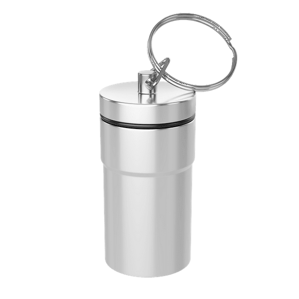 Ezy Dose Keychain Pill Box and Medicine, Vitamin Container, Safe for