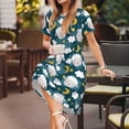 thumbnail image 4 of Spring Summer Dresses for Women 2025 - Sweet Dream Lamb Wedding Guest Dresses, Beach Vacation Clothes, Hawaiian Sundresses Casual Short Sleeve Dress for Women with Pockets, 4 of 7