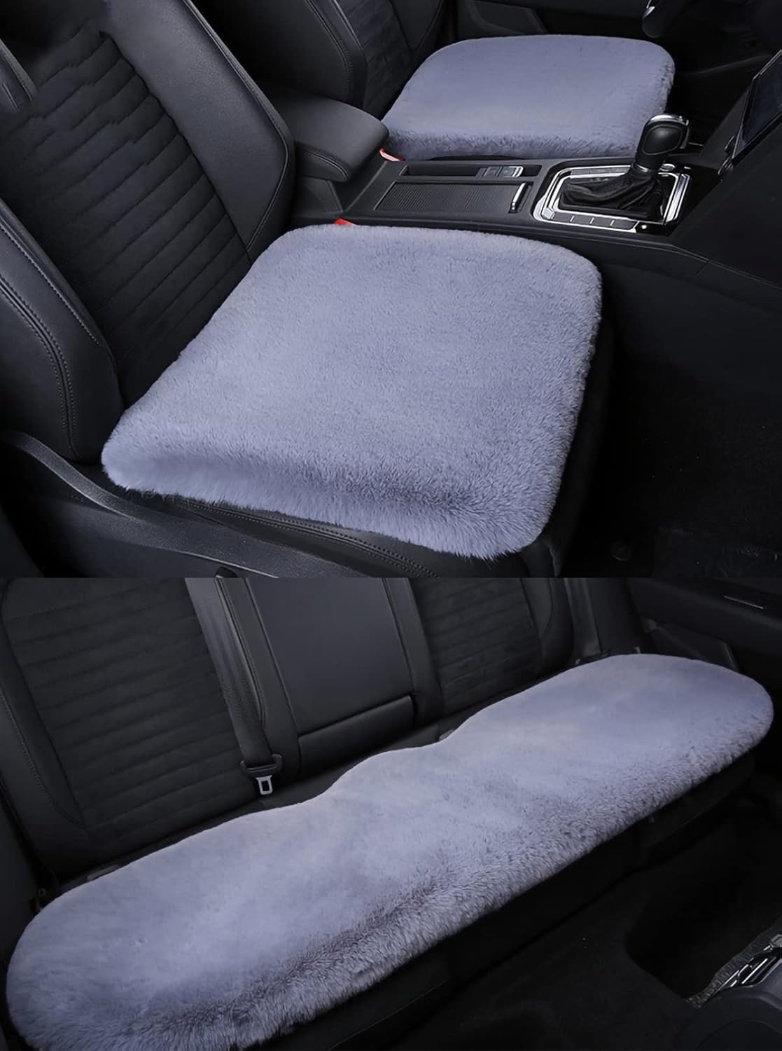 Luxury Feel On A Budget: Carbella Faux Sheepskin Seat Covers For Car Front Seats – Black, Plush & Super Stylish!