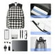 thumbnail image 4 of Disketp Houndstooth Black And White Mochila Ligera Clásica con Múltiples Bolsillos, Mochila Casual para Hombre y Mujer, Ideal para Escuela, Trabajo y Viajes, 4 of 6
