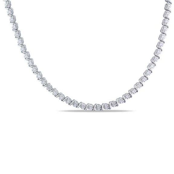 AMOUR 1/2 CT TW Diamond Necklace In Sterling Silver