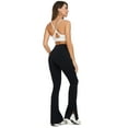 thumbnail image 6 of FITOP Women's High Waist Bootcut Yoga Pants - Flared Leggings with Slit Hem, Buttery Soft Workout Pants, 6 of 8