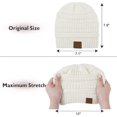 thumbnail image 3 of Bonnets pour Femmes Doublés de Satin Bonnets d'Hiver Chauds pour Femmes Bonnets Épais pour l'Hiver, 3 of 5
