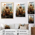 thumbnail image 4 of Designart "Imaginative Beaver Fantasy I" Animals Beaver Picture Framed Wall Decor, 4 of 5