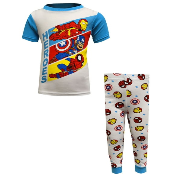 MARVEL Boys Marvel Comics Avengers Cotton Toddler Pajamas (2T)