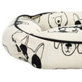 thumbnail image 6 of SAFAVIEH Kaiser Small Pillow Style Dog Bed, Ivory/Black, 6 of 8