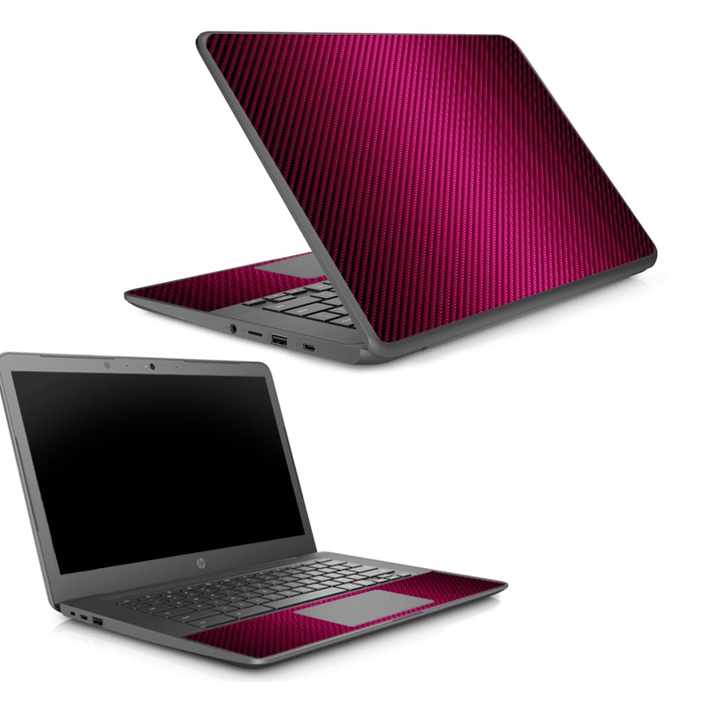 Skin Decal Wrap for HP Chromebook 14 G5 sticker Pink Carbon Fiber