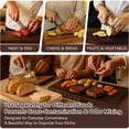 thumbnail image 4 of 4-Piece Book Shaped Cutting Board, Solid Acacia Wood Cutting Boards Set, Decorative Book Design Kitchen Chopping Boards with Stand, for Fruits, Vegetables, Meat, Bread, Unique Kitchen Decor & Gift, 4 of 7