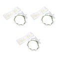 thumbnail image 4 of Corona de flores ANGGREK para boda material de poliéster Tamaño ajustable 3 juegos con correas para los hombros, 4 of 8