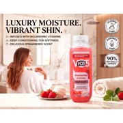 Vo5 Moisture Milks Strawberries And Cream Moisturizing Shampoo 15 Oz, 2 Pack