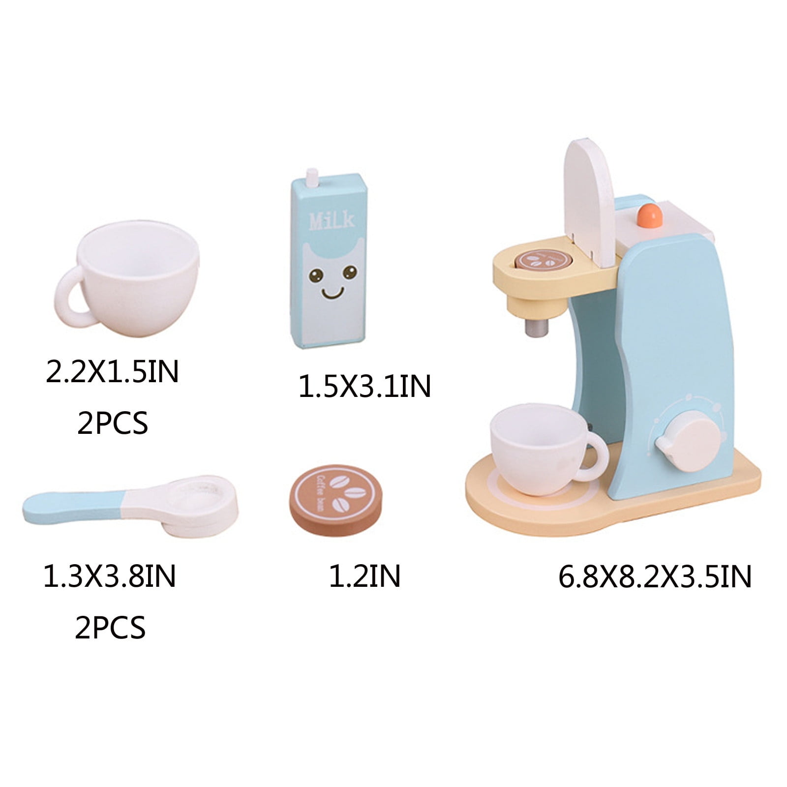 MONT PLEASANT Kids Wooden Toys Toddler Pretend Play Kitchen Accessories  Green Coffee Maker Espresso Machine Playset Montessori Kitchen Toy Gift for  Girls and Boys - Yahoo Shopping