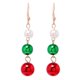 thumbnail image 1 of Pendientes de Navidad de dibujos animados de moda para mujer Pendientes de campana de Santa Wmkox8yi sjalhkljlk4505, 1 of 1