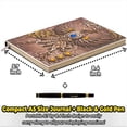 thumbnail image 3 of Cuaderno/Diario DND, 200 págs., cuero sintético, relieve 3D Fénix Rosa, bolígrafo - Ideal D&D. Accesorio RPG regalo nerd. DM's y jugadores. (Fénix Rosa), 3 of 3