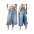 thumbnail image 2 of Michellecmm  Women Capri Pants, Low Waist 3/4 Length Pants Casual Cropped Jeans, 2 of 9