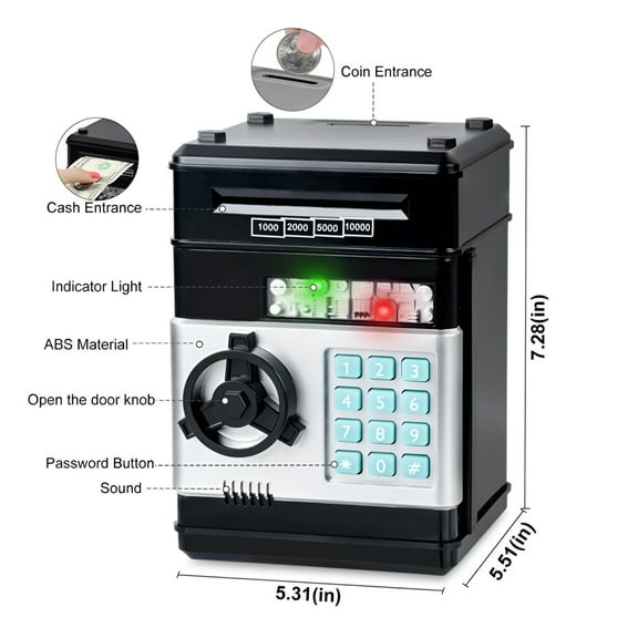 BESTSKY Piggy Bank for Kids Best Boys Toys 6-8-10-12 Years Old Gifts Money Bank for Boys Girls Kids Piggy Bank