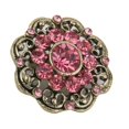 thumbnail image 2 of Broche vintage de flores y diamantes de imitación con cristales para bodas y graduaciones., 2 of 6