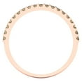 thumbnail image 5 of 0.285 ctw Wedding Band for Women - 14K Rose Gold Yellow Moissanite Stackable Eternity Ring, 5 of 6